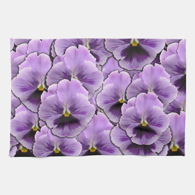 Pansy Garden Kökshandduk (Horisontell)