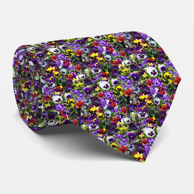 Pansy Garden Variety, Neck Tie Slips (Rullad)