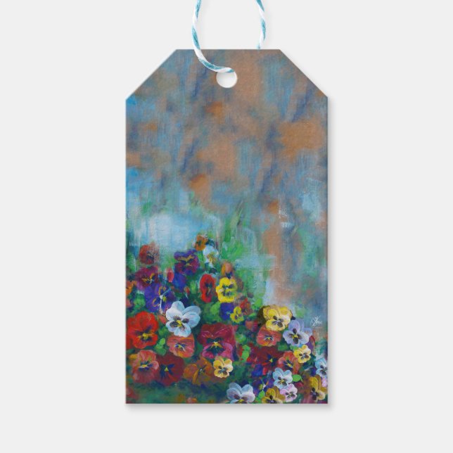 Pansy Gift Märkre Presentetikett (Framsidan)