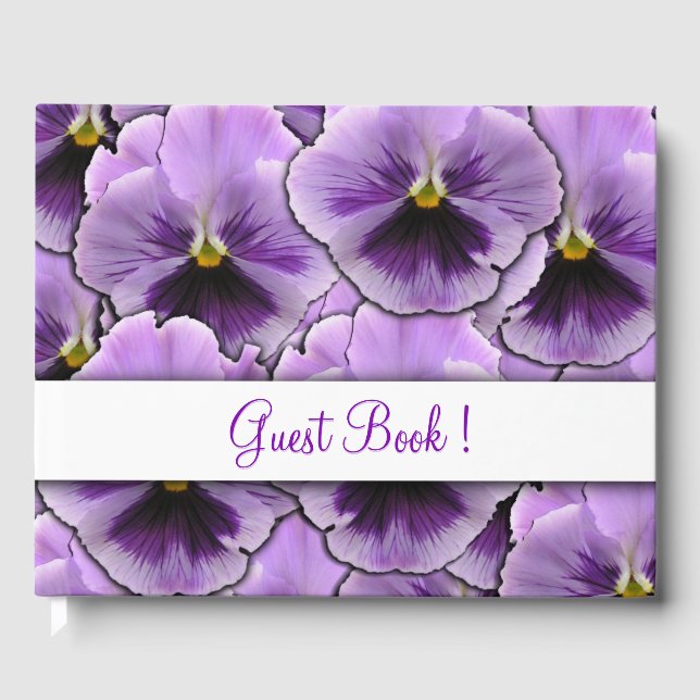 Pansy Guest Book Gästböcker (Framsida)