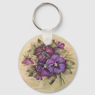 Pansy Keychain Nyckelring