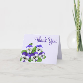 Pansy Lilac Lila Party Event Flower Anpassade Tack Kort