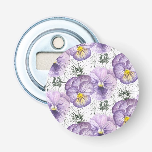 Pansy mönster flasköppnare (Framsidan)