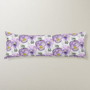 Pansy mönster kroppskudde