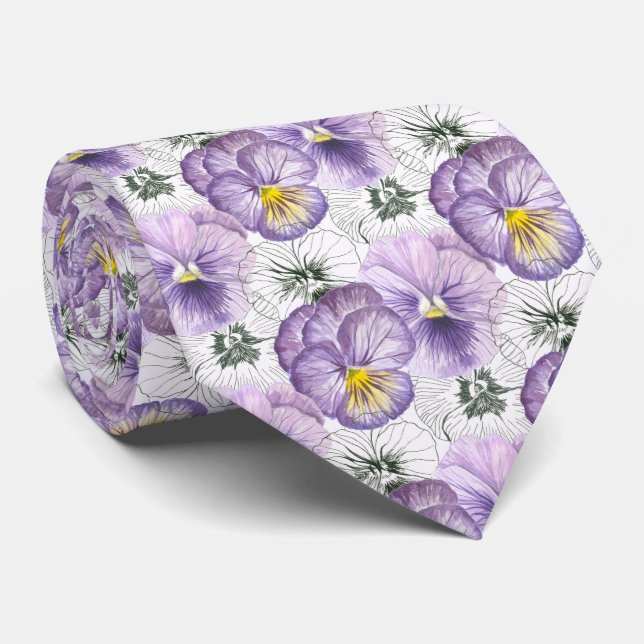 Pansy mönster slips (Rullad)