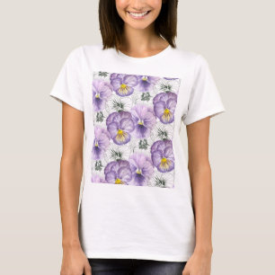 Pansy mönster t-shirt