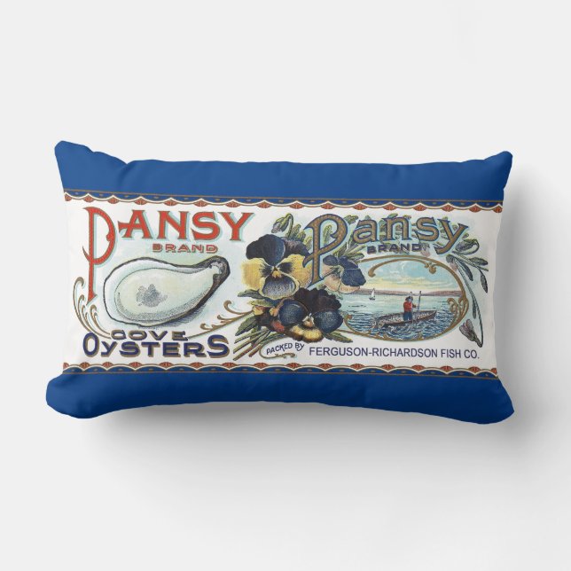 Pansy Oysters Lumbar Pillow Lumbarkudde (Framsida)