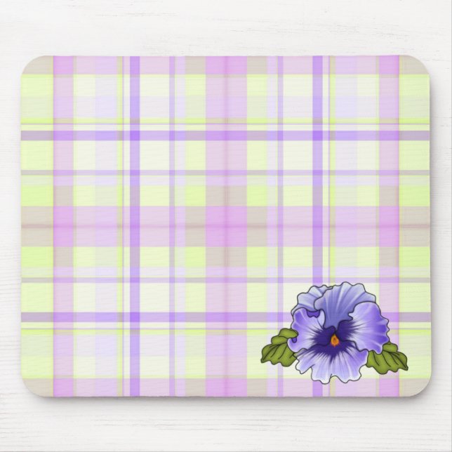 Pansy på inlagd musmatta (Framsidan)