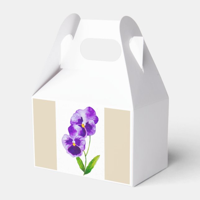 "Pansy Party" i en förmånslåda (III) Presentaskar (Framsidan Sidan)