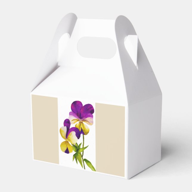 "Pansy Party" på en favoritruta (I) Presentaskar (Framsidan Sidan)