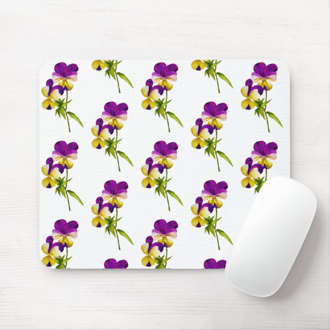 "Pansy Party" på en Mousepad (I) Musmatta (Med mus)