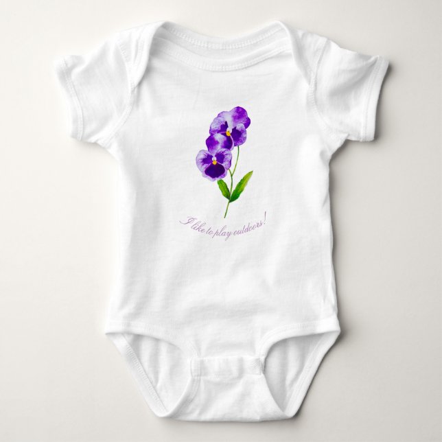 "Pansy Party" på en Onezie och T-shirt (III) (Framsida)