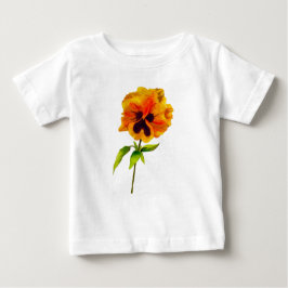 "Pansy Party" på Småbarn Ruffle Tee (II)