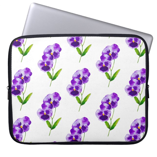 "Pansy Party" vid Laptop sleeve (III) (Framsidan)