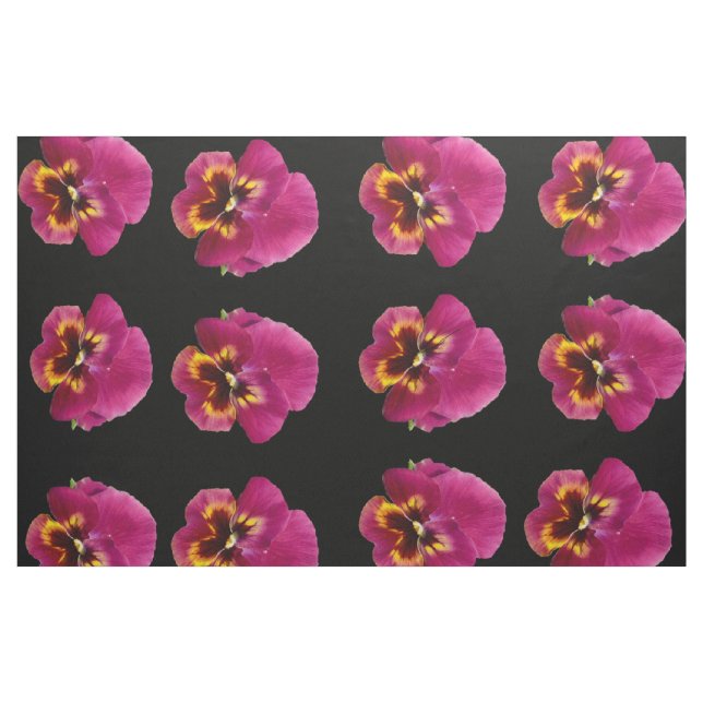 Pansy_Passion,_Combed Cotton-material (56 tum widt Tyg (Yard)