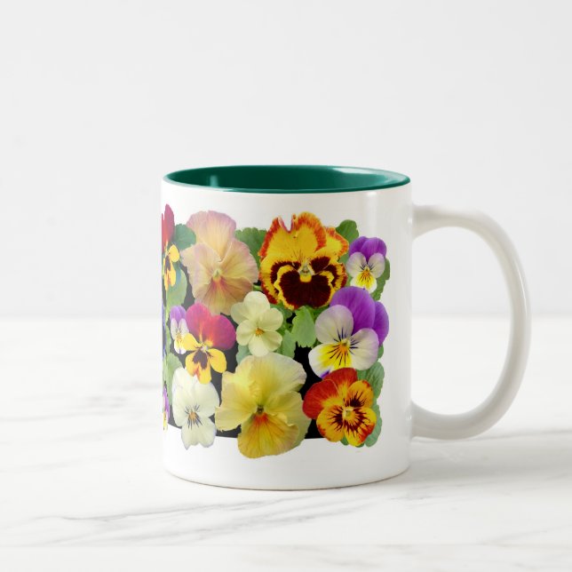 Pansy Patchwork Two-Tone Coffee Mugg (Höger)