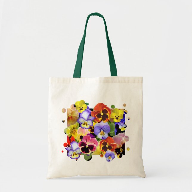 Pansy Patchwork Tygkasse (Framsidan)