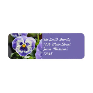 Pansy Returadress Etikett
