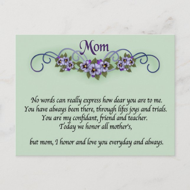 Pansy Scrollss vykort (Framsida)