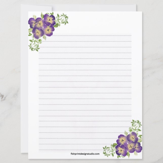 Pansy Stationery (Framsida)