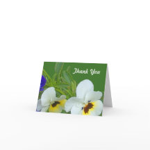 Pansy Tackkort Card