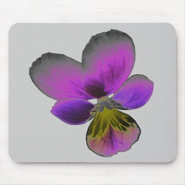 Pansy Vild Mörk Lila Mousepad Musmatta (Framsidan)