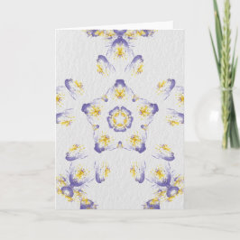 Pansy Watercolor Card Helgkort