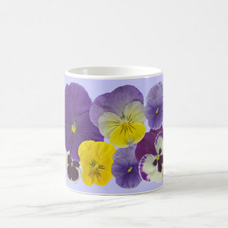 pansyblommor kaffemugg
