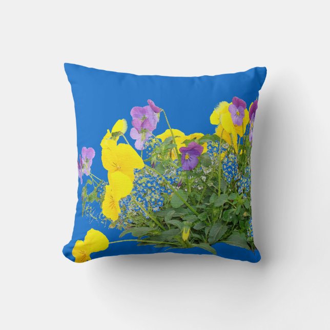 Pansyblommor kudder kudde (Framsida)
