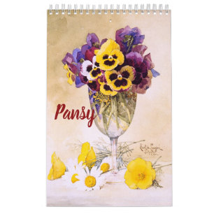 Pansykonstkalender (11" x 7") kalender