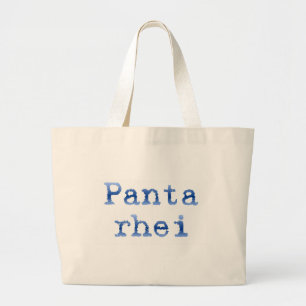 Panta rhei "Allt flödar" Jumbo Tygkasse