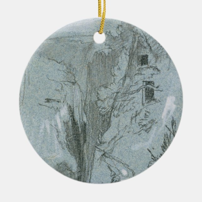 Pantalica från 'beskådar av Sicily (krita & Julgransprydnad Keramik (Framsidan)