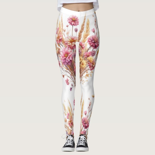pantalon fleurs séchées  leggings (Framsida)