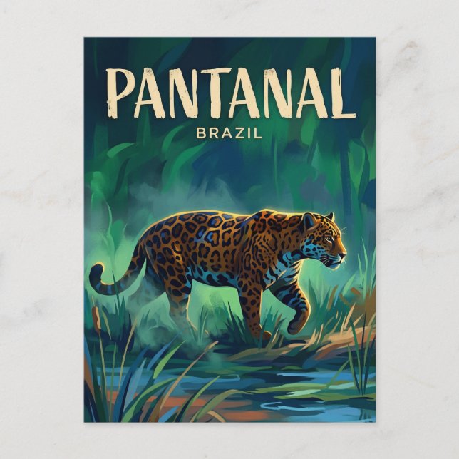 Pantanal Brasilien Vykort (Framsida)