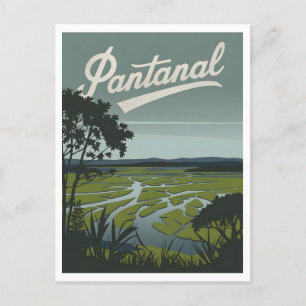 Pantanaltropiska våtmarker vykort
