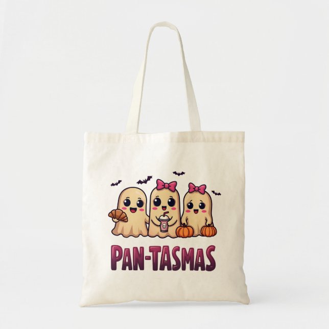 Pantasmas Funny Ghost Groovy Retro Halloween Tygkasse (Framsidan)