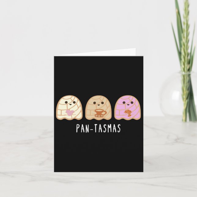 Pantasmas Ghost Funny Spooky Conchas Mexican Ghost Kort (Framsida)
