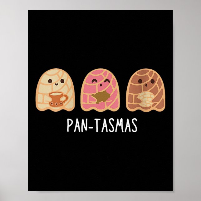 Pantasmas Ghost Funny Spooky Conchas Mexican Ghost Poster (Framsidan)