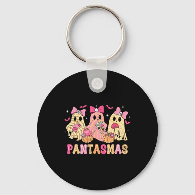 Pantasmas Ghost Funny Spooky Conchas Mexican Hallo Nyckelring (Framsida)