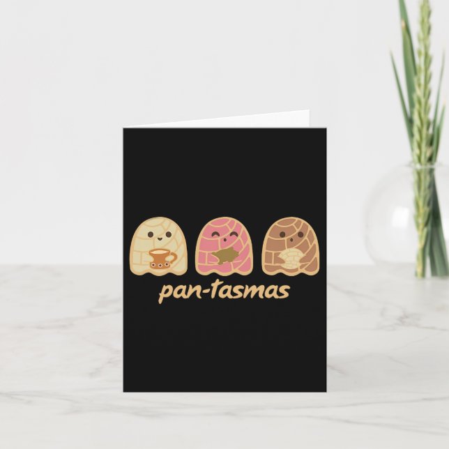 Pantasmas Ghost Shirt Söt Spök Höst För Kvinnor Gi Kort (Framsida)
