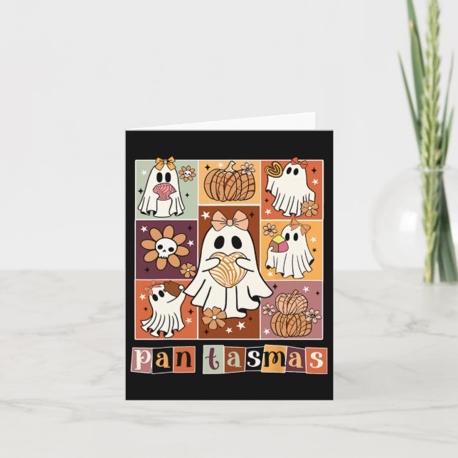Pantasmas Ghost Spooky Conchas Funny Halloween Mex Kort (Framsida)