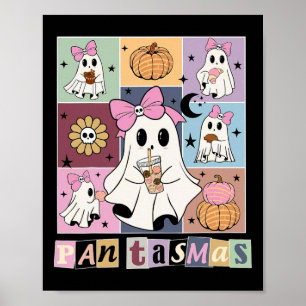 Pantasmas Mexican Halloween Ghost Spooky Conchas C Poster
