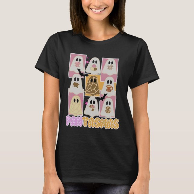 Pantasmas Pan Dulce Ghost Spain Mexican Hallowee T Shirt (Framsida)