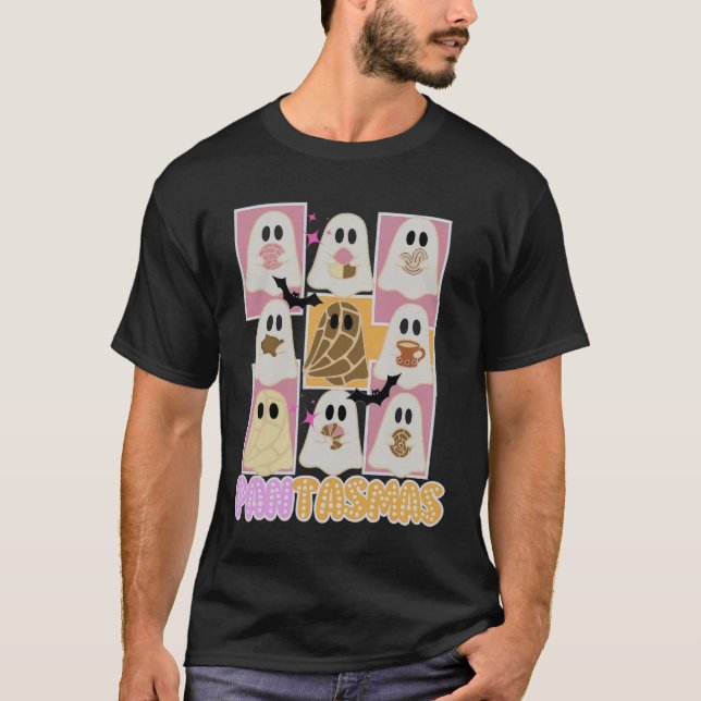 Pantasmas Pan Dulce Ghost Spain Mexican Hallowee T Shirt (Framsida)