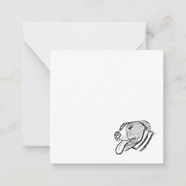 Pantbull hand plockade-foto-hund-älskare poster anteckningskort (Framsida)