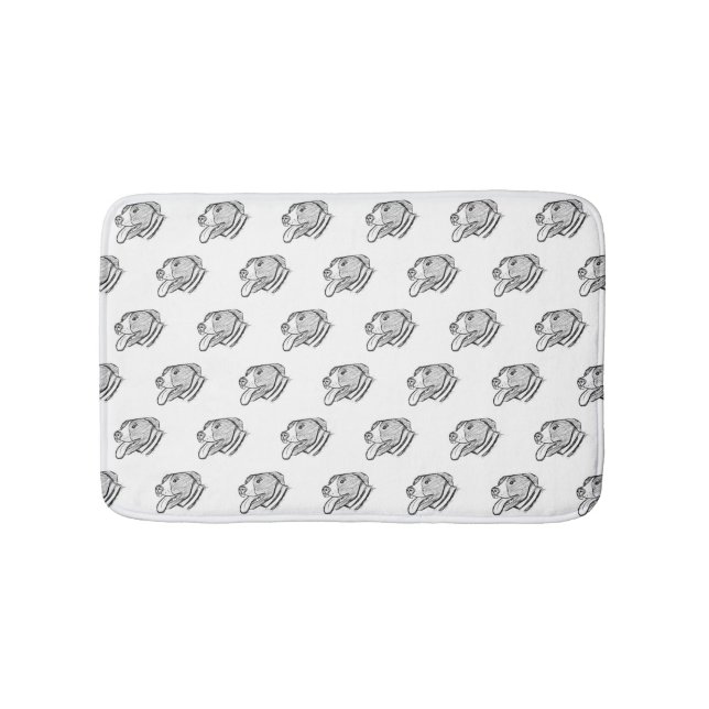 Pantbull hand plockade, fotodjurälskare i hund badrumsmatta (Framsidan)