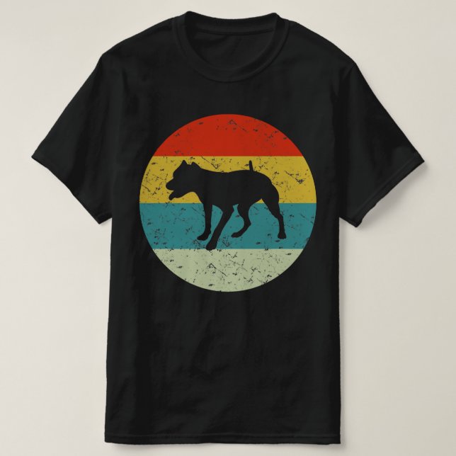 Pantbull-vintage silhouette 70s t shirt (Design framsida)