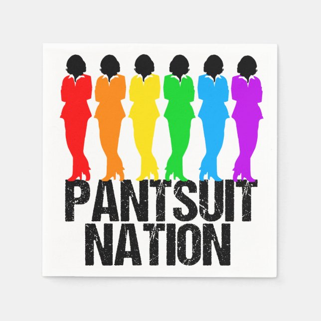 Pantdräkt Nation Rainbow Women Pappersservett (Framsidan)