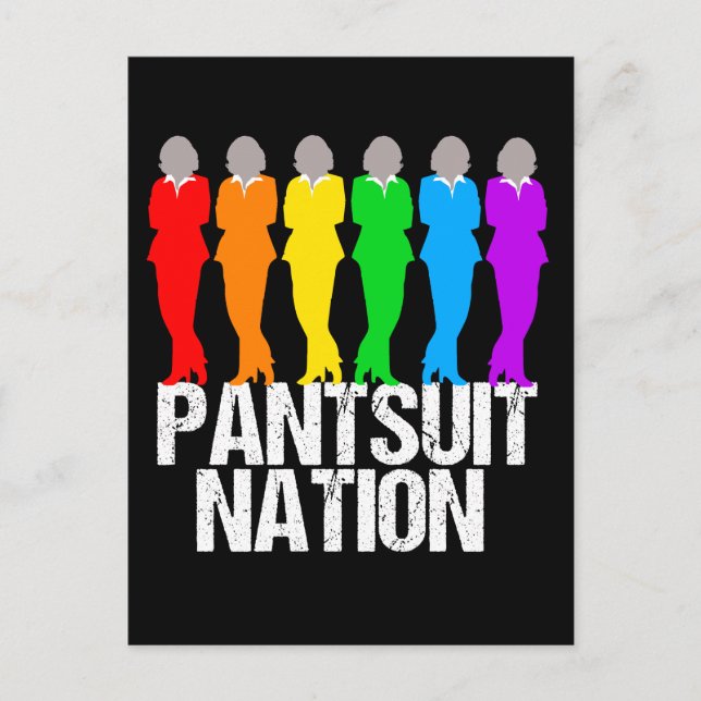 Pantdräkt Nation Rainbow Women Vykort (Framsida)