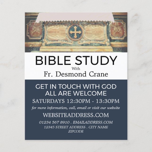 Panteon Altar, Rom, den kristna bibelklassen Flygblad (Framsidan)